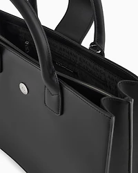 Armani Exchange - ASV Trapeze Handbag, Woman, Black, Size: TU