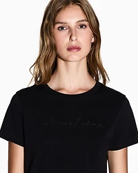 Armani Exchange - Regular fit jersey t-shirt, Woman, Black, Size:
