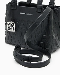 Tote bag with allover logo motif