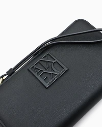 Armani Exchange -  Horizontal wallet with logo, Woman, Black, Size: TU