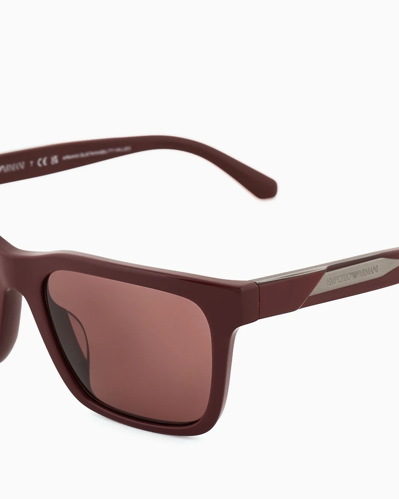 Emporio Armani - Men’s square sunglasses, Man, Size: 57L
