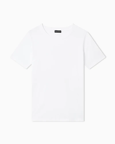 Emporio Armani - Pima jersey T-shirt, Woman, White, Size: