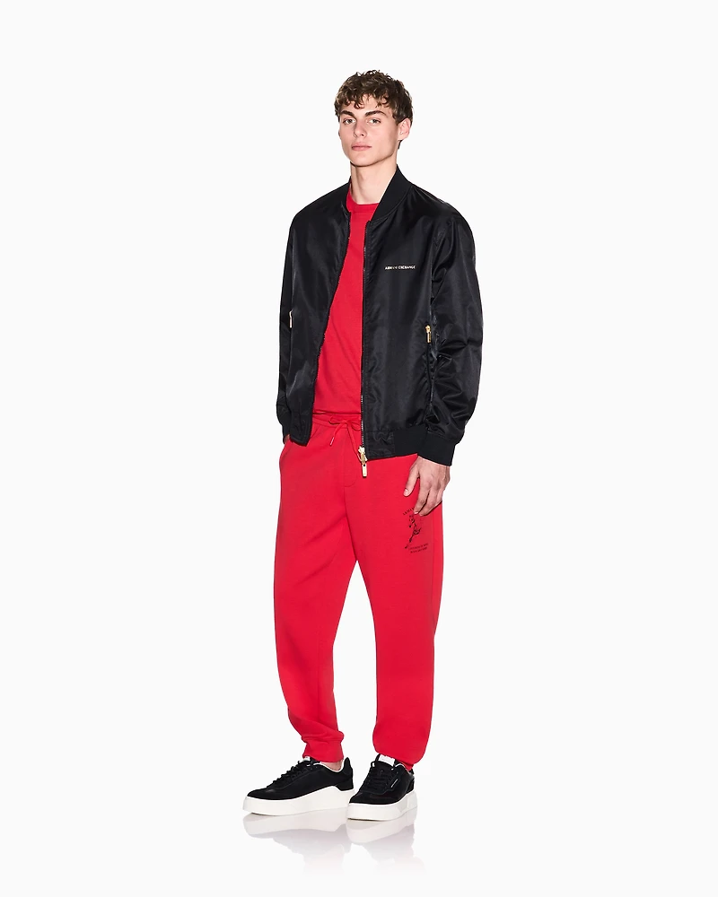 Jogger trousers bonded fabric