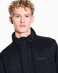 Armani Exchange - Stretch nylon jacket, Man, Navy Blue, Size: