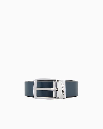 Emporio Armani - Reversible belt with buckle, Boy, Two-tone, Size: