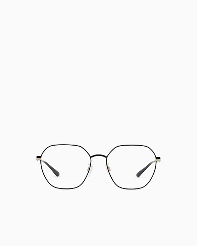 Emporio Armani - Women’s round glasses, Woman, Gold, Size: 55L