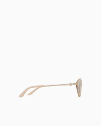 Armani Exchange - Sunglasses, Woman, Beige, Size: 55L