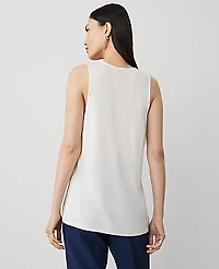 Ann Taylor Mixed Media Tank Top Women's