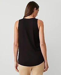 Ann Taylor Petite Mixed Jersey Tank Top Women's
