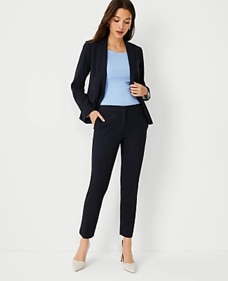 Ann Taylor The Ankle Pant Seasonless Stretch Perfect Navy Women's