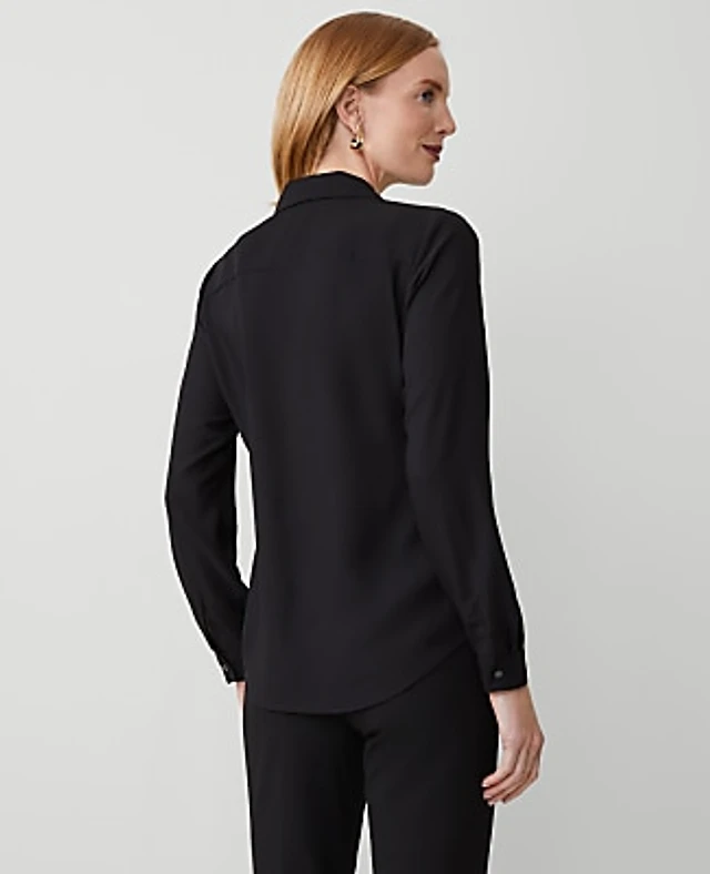 Ann Taylor Essential Shirt Satin Women's