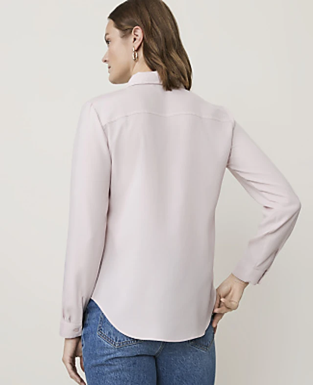 Ann Taylor Essential Shirt Satin Women's