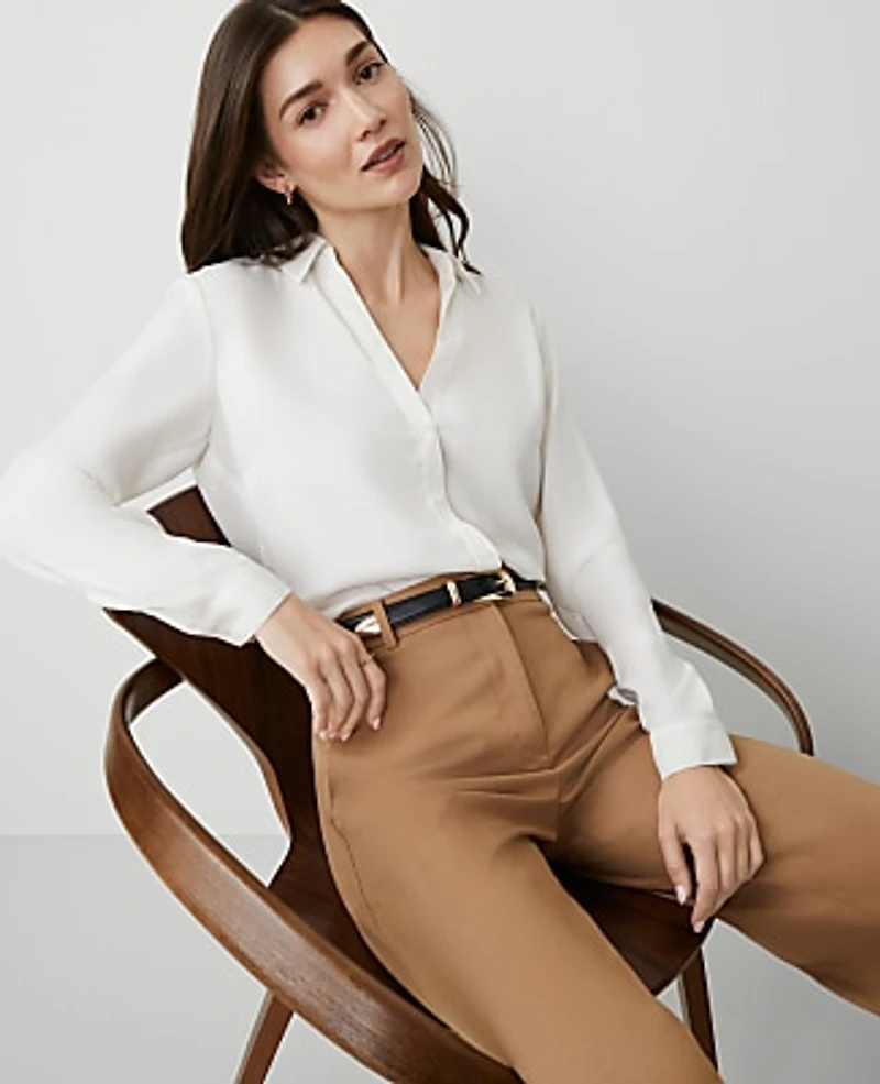 Ann Taylor Essential Shirt Satin Women's