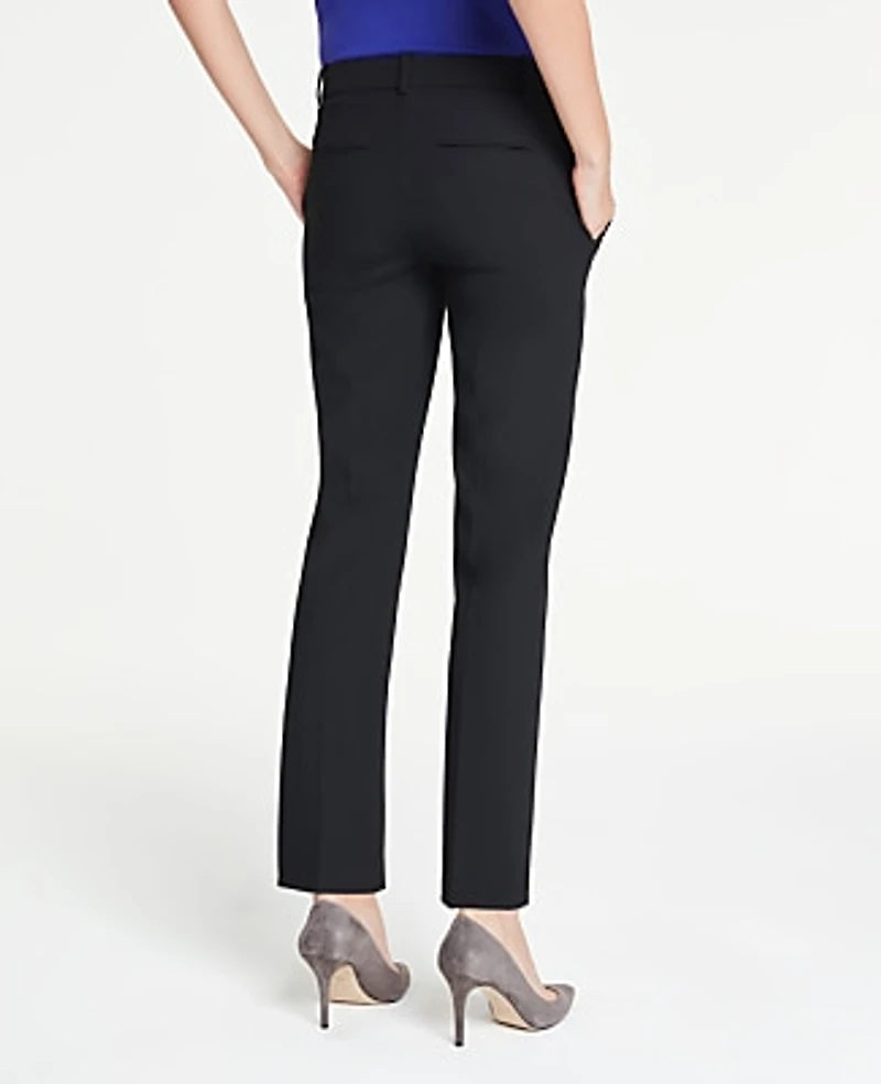 Ann Taylor The Tall Ankle Pant In Bi-Stretch — Curvy Fit Size 0 Black Women's