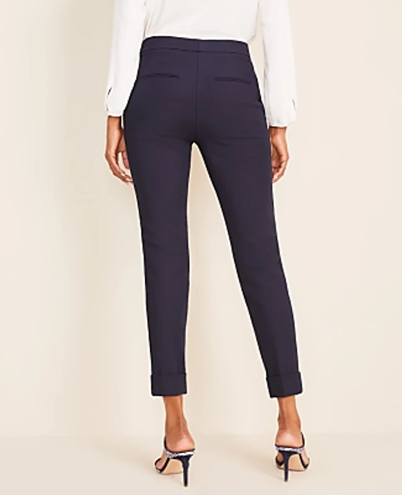 Ann Taylor The High Waist Ankle Pant - Curvy Fit Size 00 Atlantic Navy Women's