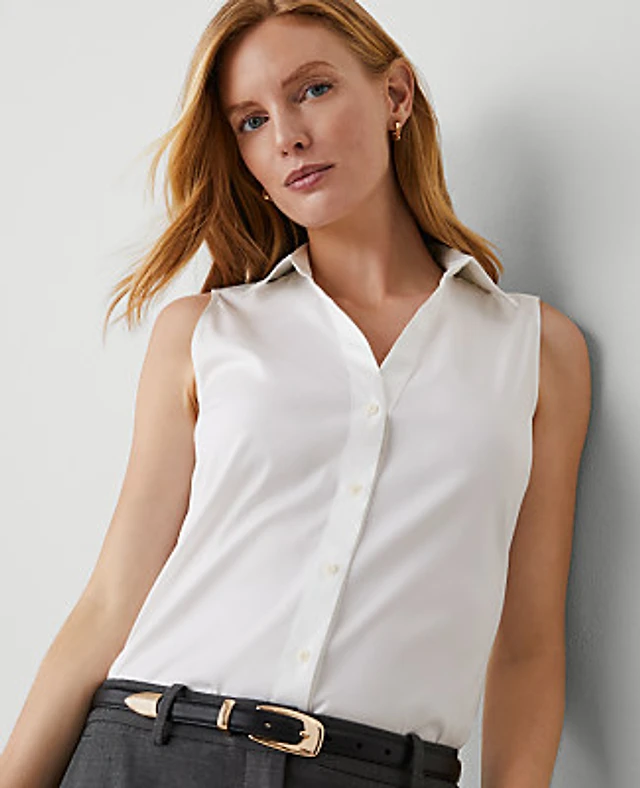 Ann Taylor Sleeveless Essential Shirt Women's