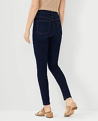 Ann Taylor Petite Sculpting Pocket Highest Rise Skinny Jeans in Classic Dark Indigo Wash Size 00 Women's