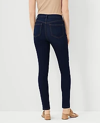 Ann Taylor Petite Curvy Sculpting Pocket Highest Rise Skinny Jeans in Classic Dark Indigo Wash Size 00 Women's