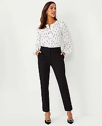 Ann Taylor The Petite High Rise Eva Ankle Pant Cappuccino Tan Women's