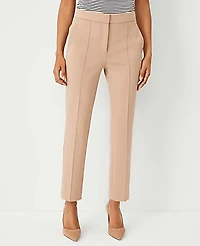 Ann Taylor The Tall Ankle Pant Double Knit Natural Camel Women's