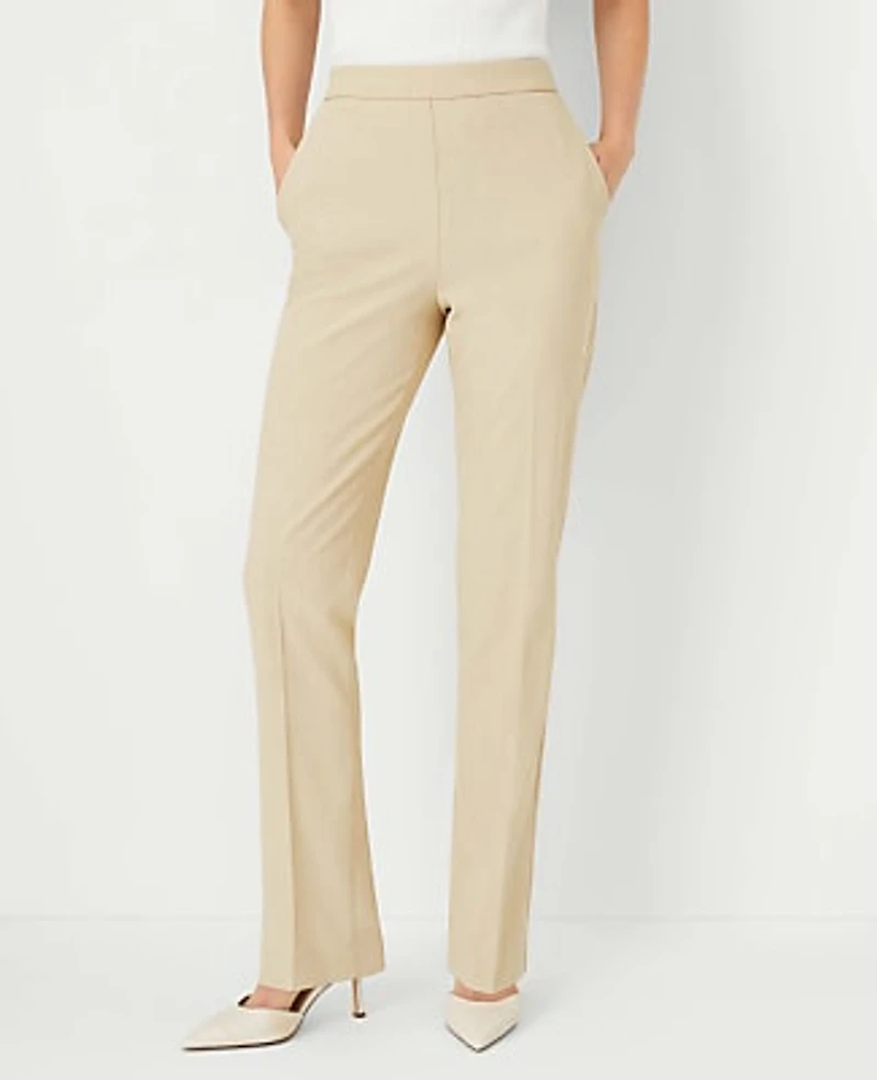 Ann Taylor The Side Zip Straight Pant Bi-Stretch Women's