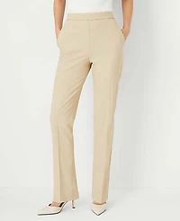 Ann Taylor The Side Zip Straight Pant Bi-Stretch Women's