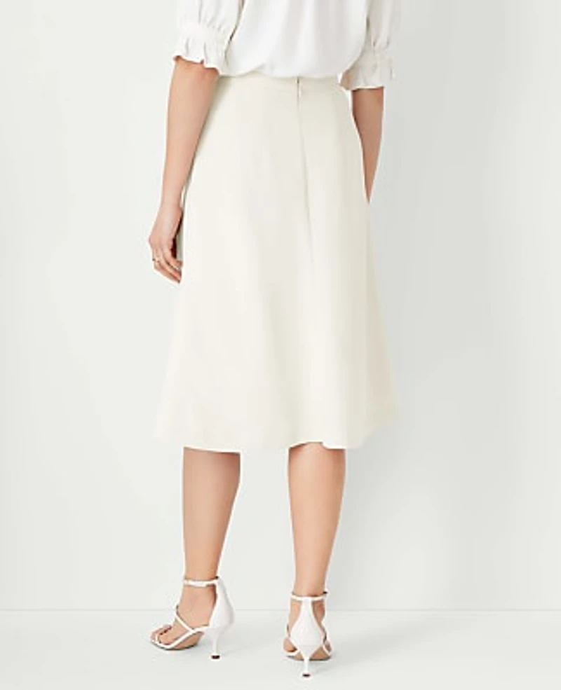 Ann Taylor The Flare Skirt Fluid Crepe Women's