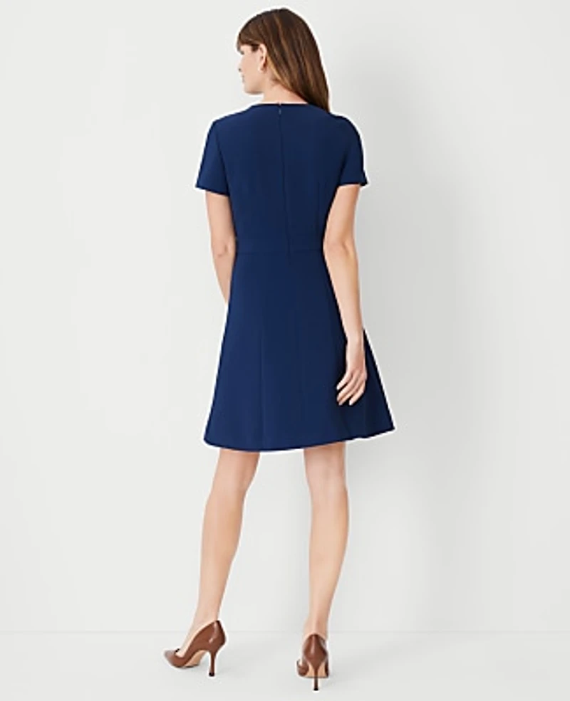 Ann Taylor The Flare Dress Fluid Crepe Women's