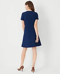 Ann Taylor The Flare Dress Fluid Crepe Women's