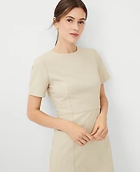 Ann Taylor The Short Sleeve Sheath Dress Bi-Stretch Women's