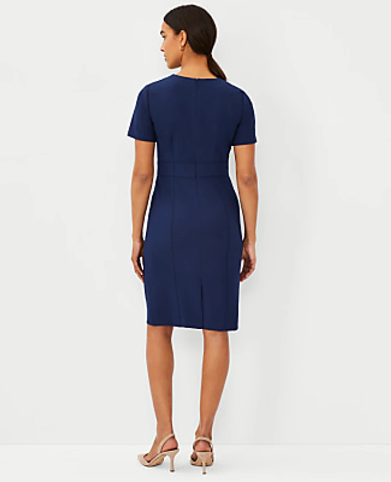 Ann Taylor The Short Sleeve Sheath Dress Bi-Stretch — Curvy Fit Women's