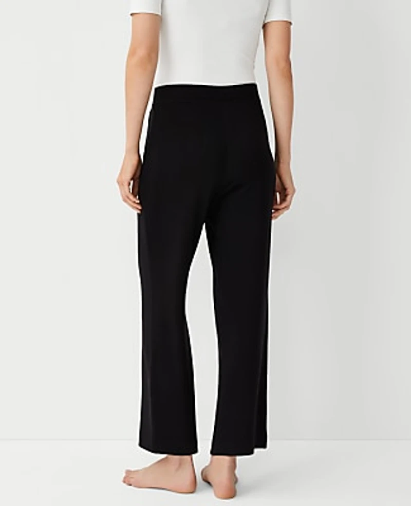 Ann Taylor The Wide-Leg Lounge Pant Black Women's