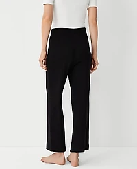 Ann Taylor The Wide-Leg Lounge Pant Black Women's