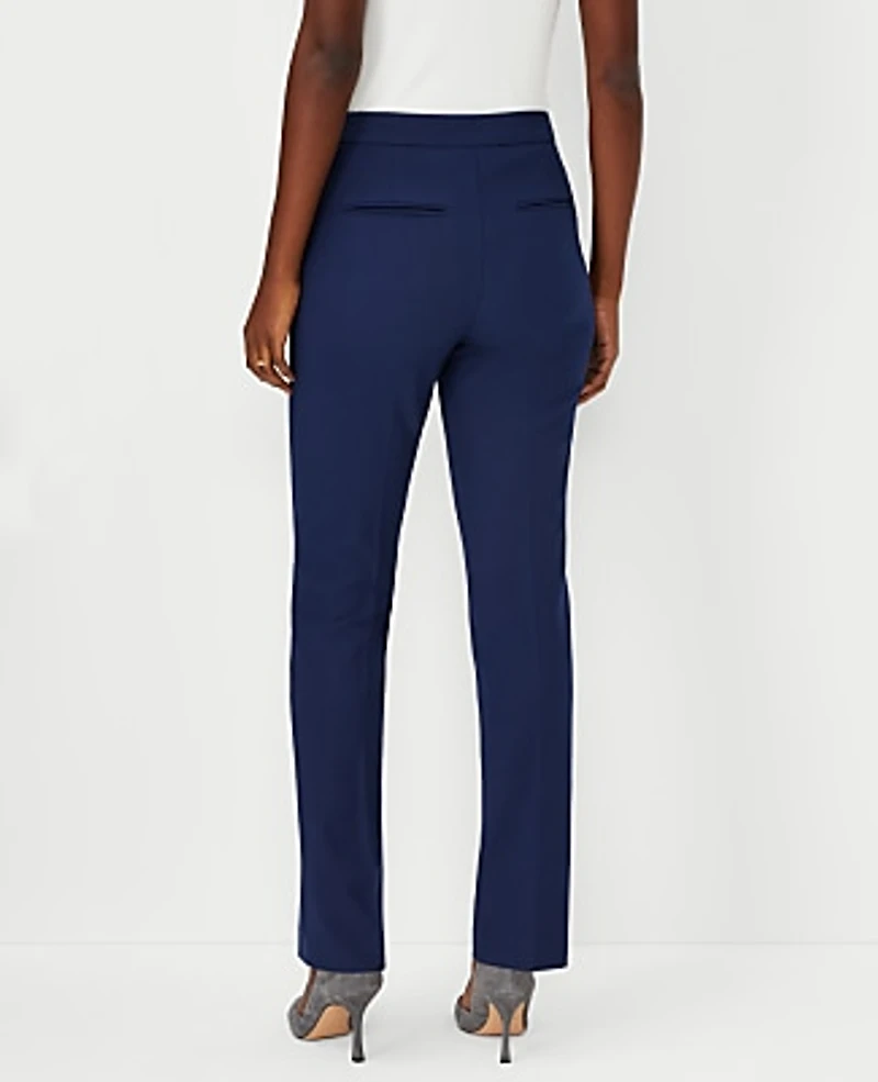 Ann Taylor The Petite Side Zip Straight Pant Bi-Stretch Women's