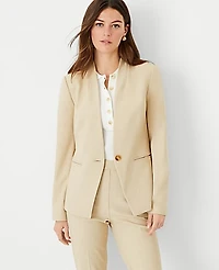 Ann Taylor The Petite Cutaway Blazer Bi-Stretch Women's