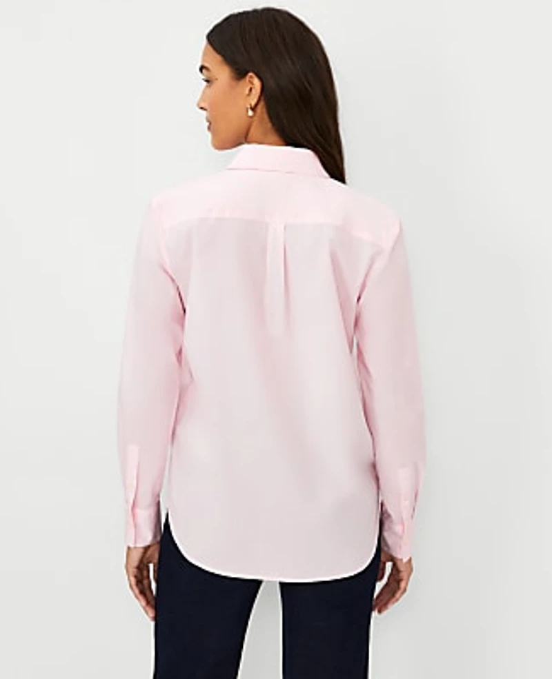 Ann Taylor Relaxed Perfect Shirt Size 2XL Pale Petal Women's
