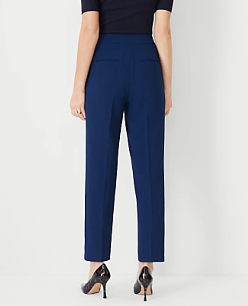 Ann Taylor The Petite Side Zip Ankle Pant Fluid Crepe Pure Sapphire Women's