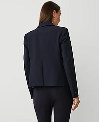 Ann Taylor The Notched Single Button Blazer Seasonless Stretch Women's
