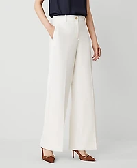 Ann Taylor The Perfect Wide Leg-Pant Winter White Women's