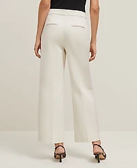 Ann Taylor The Sailor Grace Straight Pant Size 14 Sand Shell Women's
