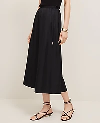 Ann Taylor Side-Tie Midi Skirt Women's