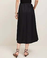 Ann Taylor Side-Tie Midi Skirt Women's