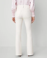 Ann Taylor The Petite Patch Pocket Flare Jean Ivory Women's