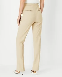 Ann Taylor The Tall Side Zip Straight Pant Bi-Stretch Toasted Oat Women's