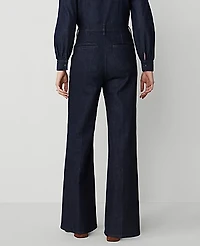 Ann Taylor The Petite Denim Trouser Classic Rinse Wash Women's
