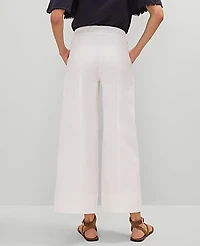 Ann Taylor Weekend Wide-Leg Ankle Pant White Women's