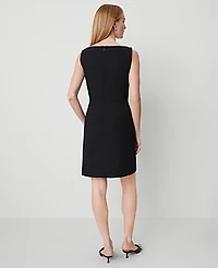 Ann Taylor The Petite Boatneck Dress Seasonless Stretch Women's