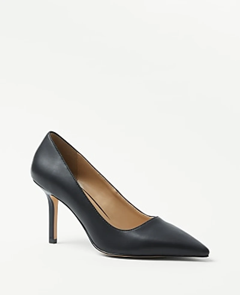 Ann Taylor Mae Leather Pump Women's