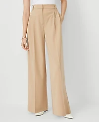 Ann Taylor The Petite Pleated Wide-Leg Pant Women's