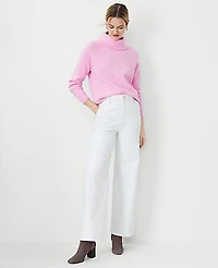 Ann Taylor Weekend Trouser Jean Ivory Women's